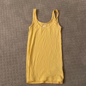 Yellow tank top!